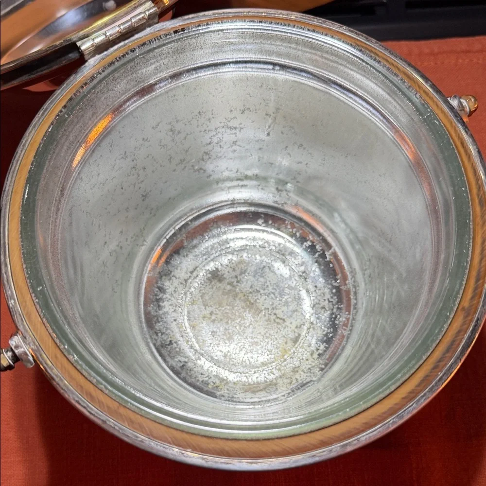 Vintage Silver Ice Bucket with Handle
